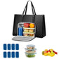 Lunch Tote Bag Large Capacity Tote with Insulated Lunch Compartment