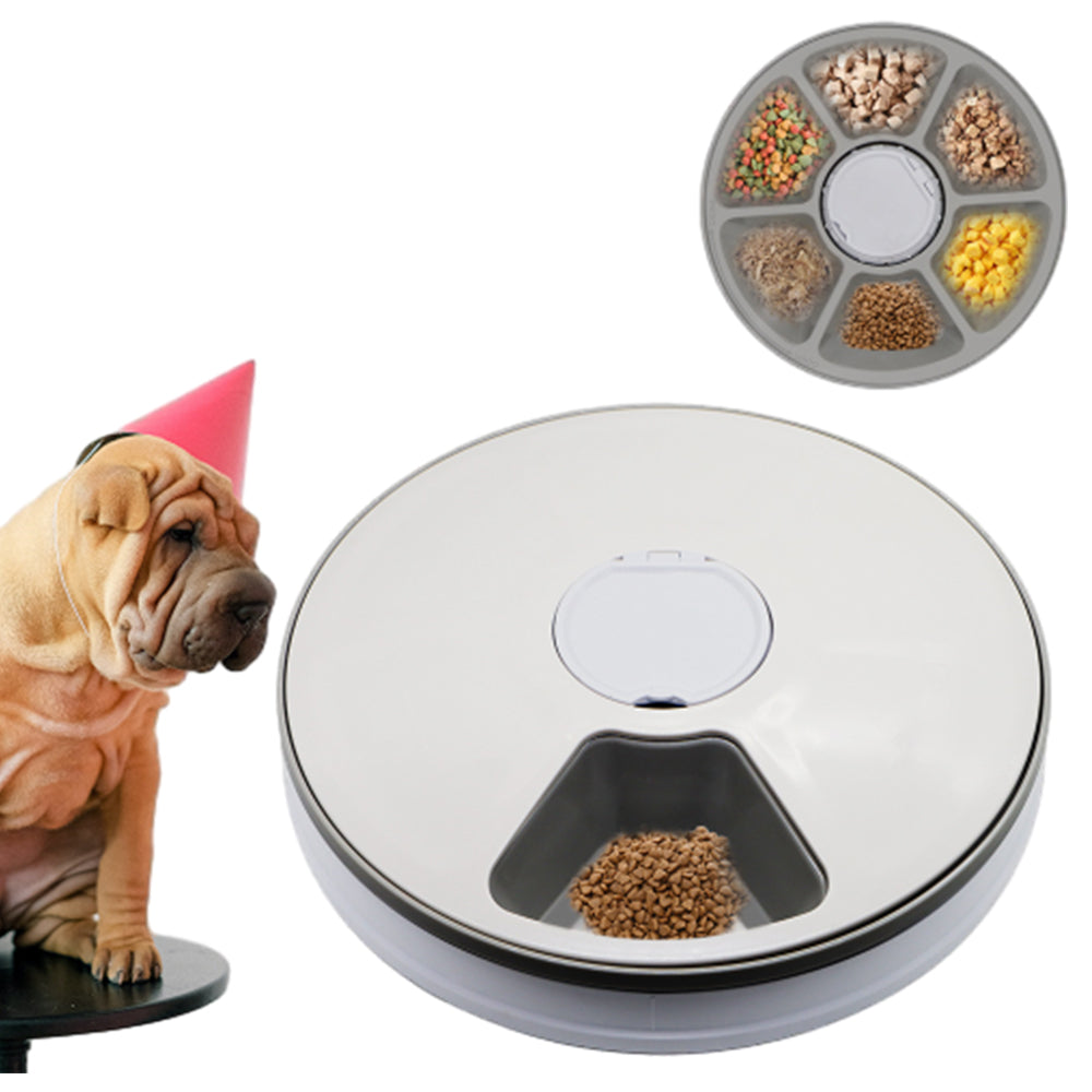 6 Meals Automatic Pet Feeder with Timer