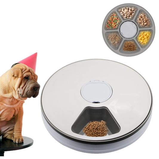 6 Meals Automatic Pet Feeder with Timer