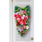Christmas Hanging Upside Down Tree Candy Decoration for Door Wall