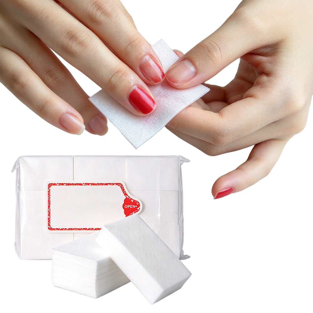 1000 Pack Lint Free Cotton Nail Wipes Manicure Cleaning Pads