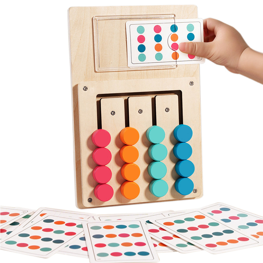 Color Matching Puzzle Toys Montessori Brain Teasers Board Game For Little Ones