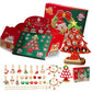Christmas Advent Calendar Bracelet DIY Jewelry Blind Box Christmas Tree Gift Set for Girls