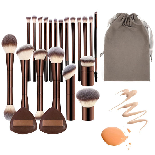 20Pcs Makeup Brushes Set Include Eyeshadow Brush Concealer Brush Foundation Brush