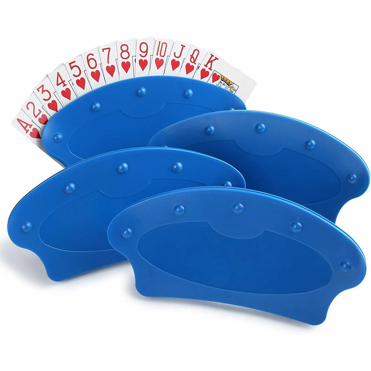 Hands Free Playing Card Holders Card Rack Set of 4 for Family Game Nights