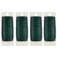 4 Pack 07mm Green Floral Wire Rolls for Christmas Wreath Crafts