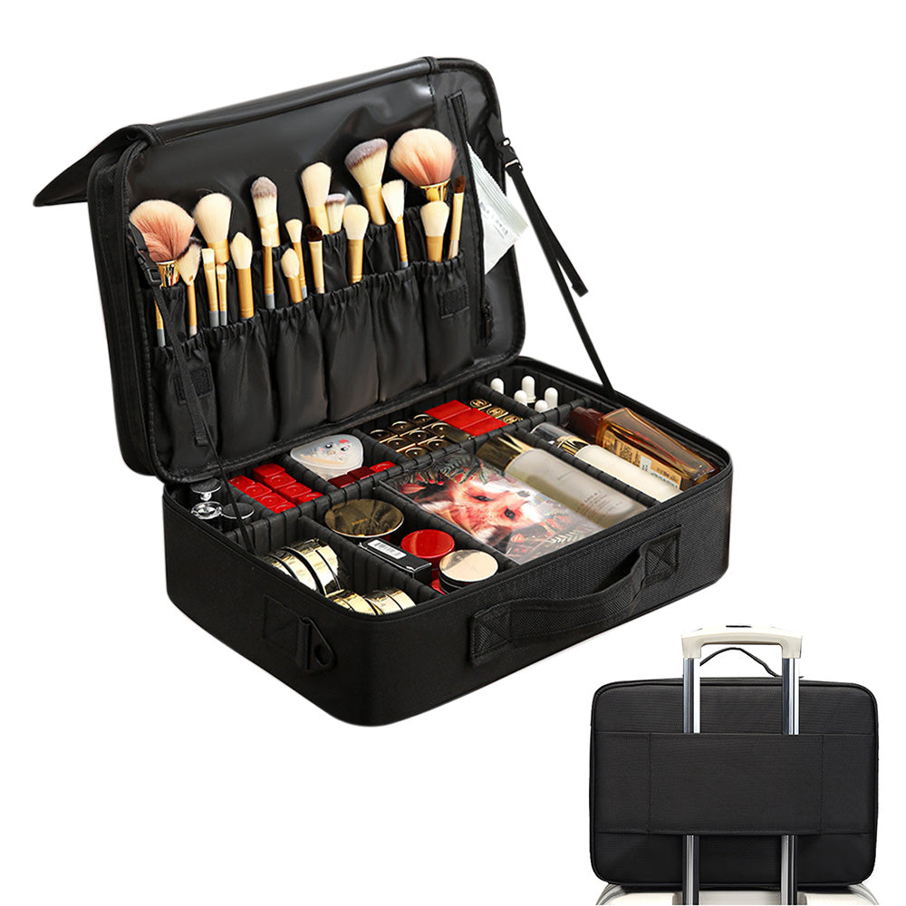 Cosmetic Bag Three-layer Large Capacity Makeup Bag Makeup Case