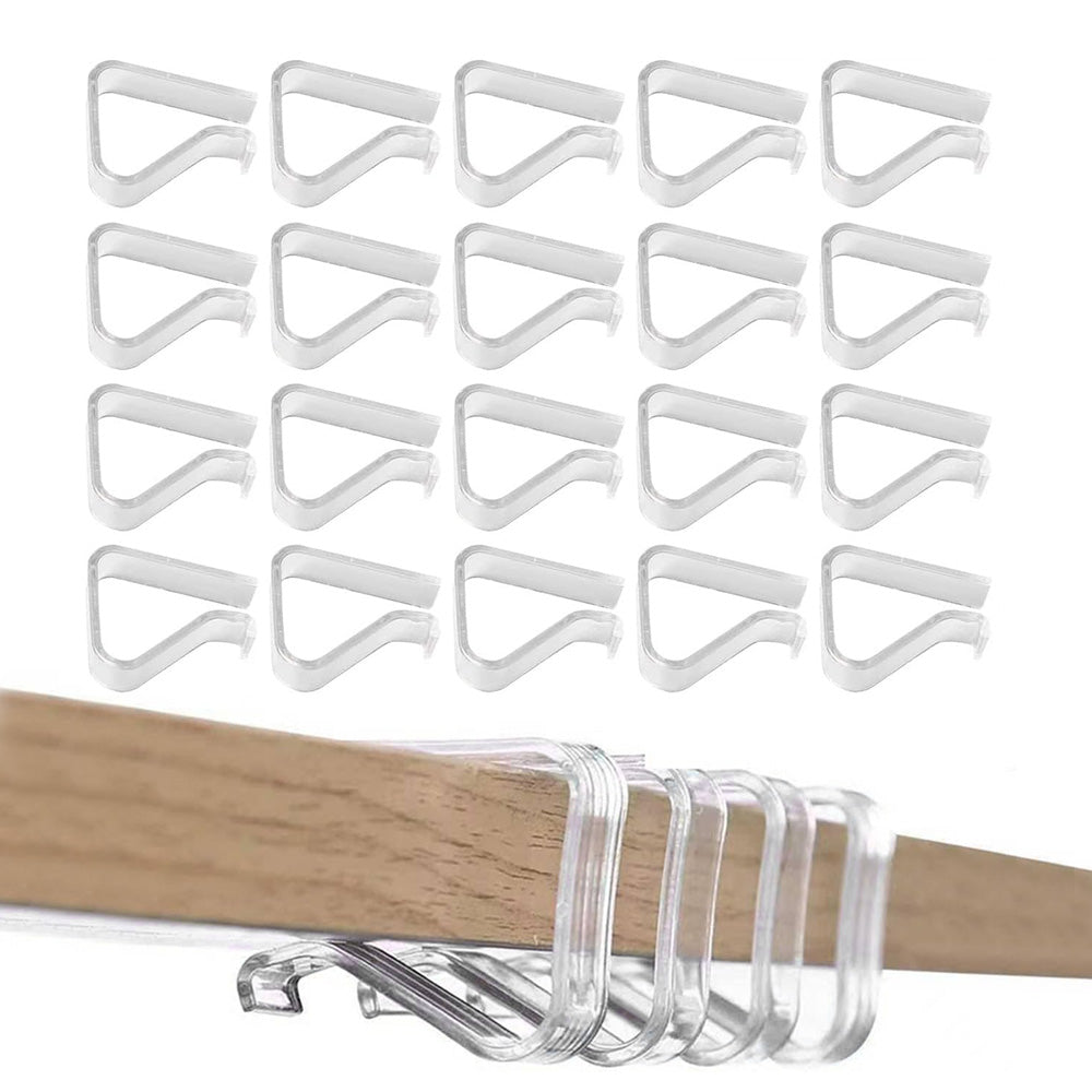 24 Pack Clear Plastic Tablecloth Clips for Indoor Outdoor Tables