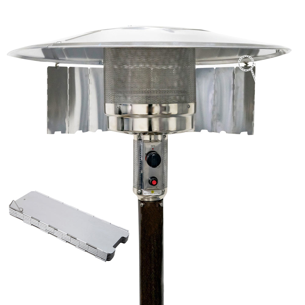 Folding Aluminum Windshield for Gas Cooker Stove Patio Heater