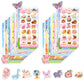 24 Sheets Cute Stickers for DIY School Supplies Luggage Bike