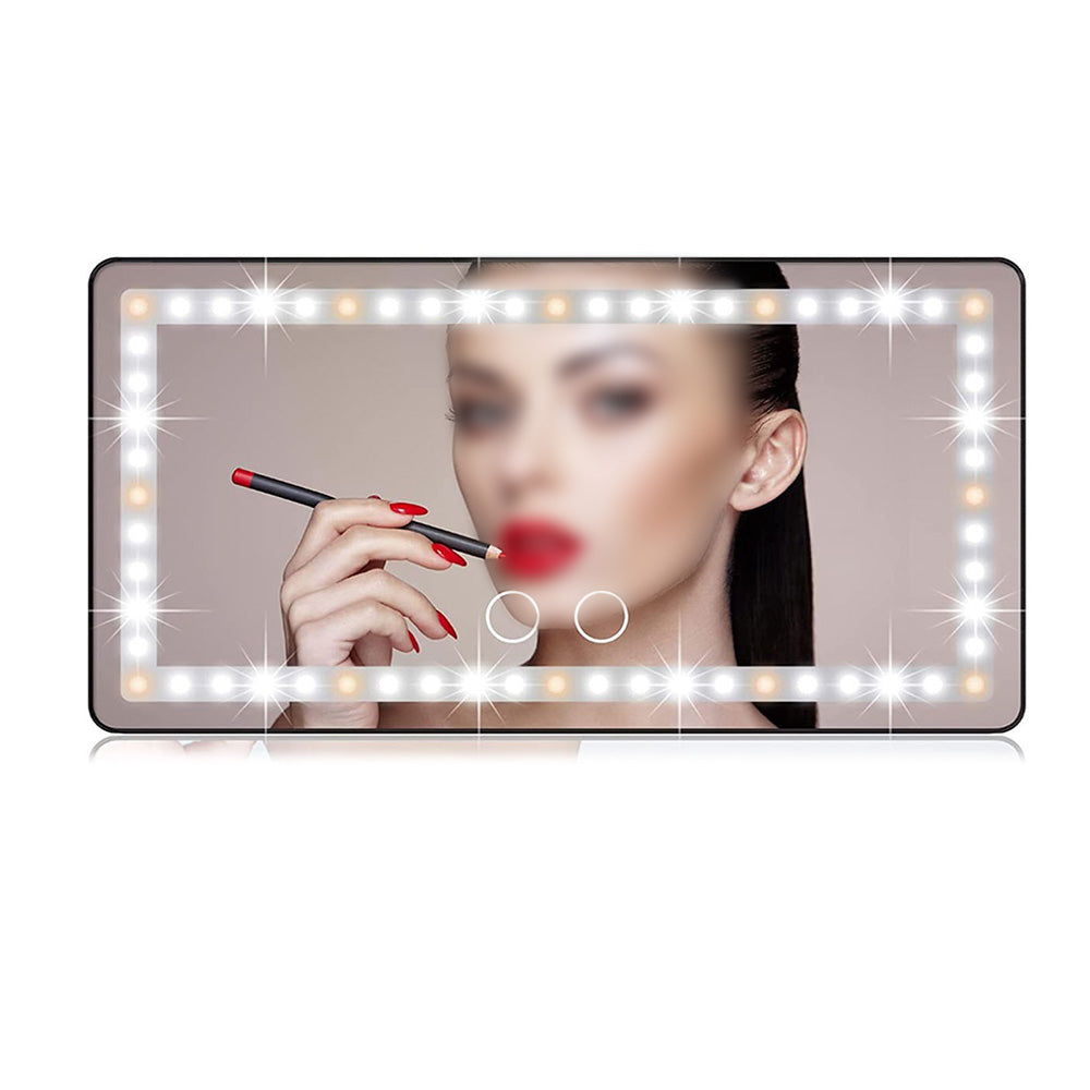 Car Sun Visor Vanity Mirror with 3 Light Modes Travel Makeup Mirror for Truck SUV