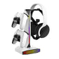 RGB Game Controller Holder Desktop Headset Stand With 9 Light Modes