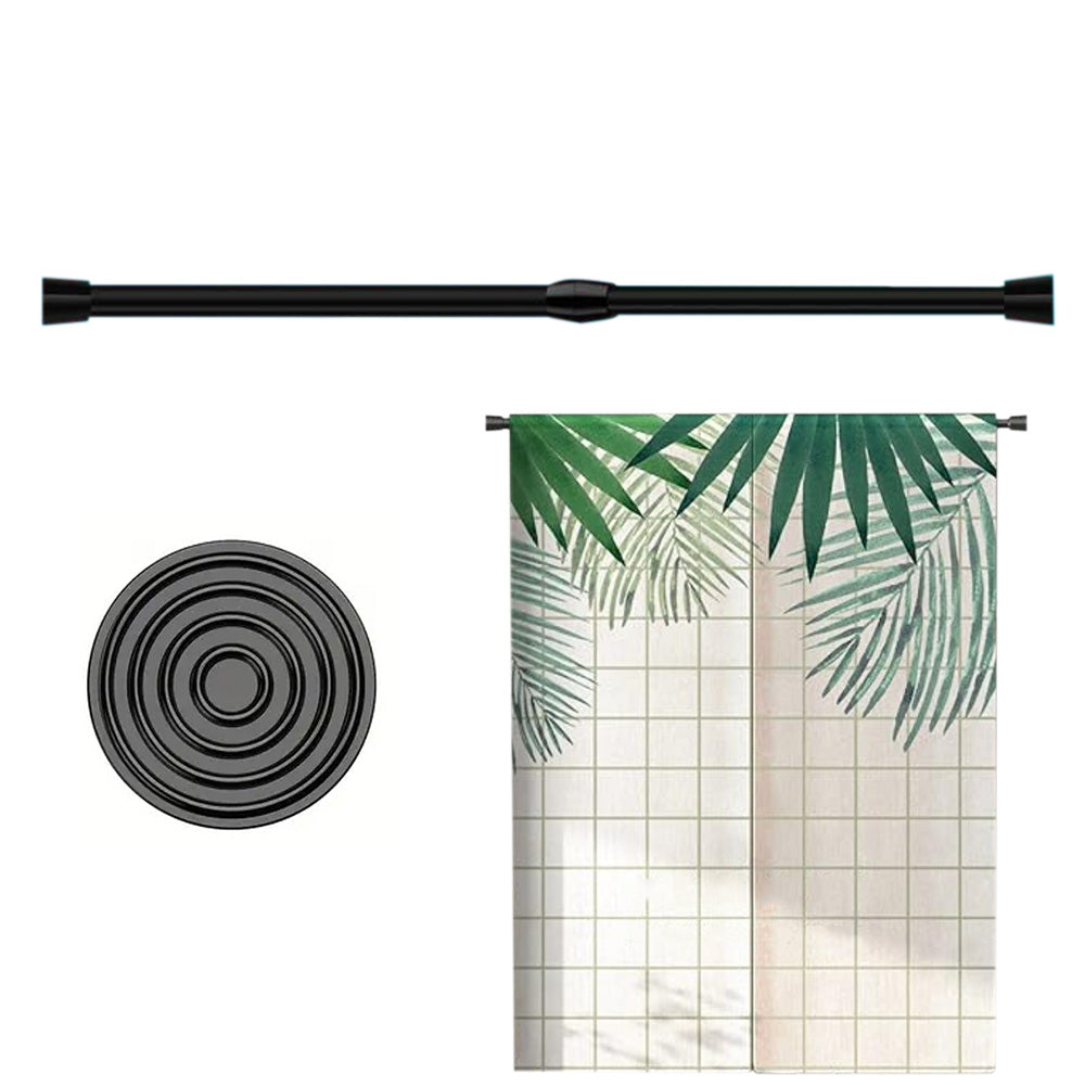 Rods for Window No Drilling Black Expandable Rods Adjustable Curtain Rod