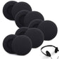 10 PCS Replacement Ear Pads Foam Cushion Covers for Headphones Headset Ear Cushions Universal Round Ear Covers