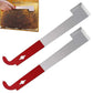 2 Pack Stainless Steel J Type Bee Hive Scraper Multi Functional Beekeeping Tool for Wax Propolis