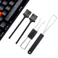 4-in-1 Mechanical Keyboard Cleaning Kit with Keycap Puller Brush and Tweezers for PC Laptop Electronics