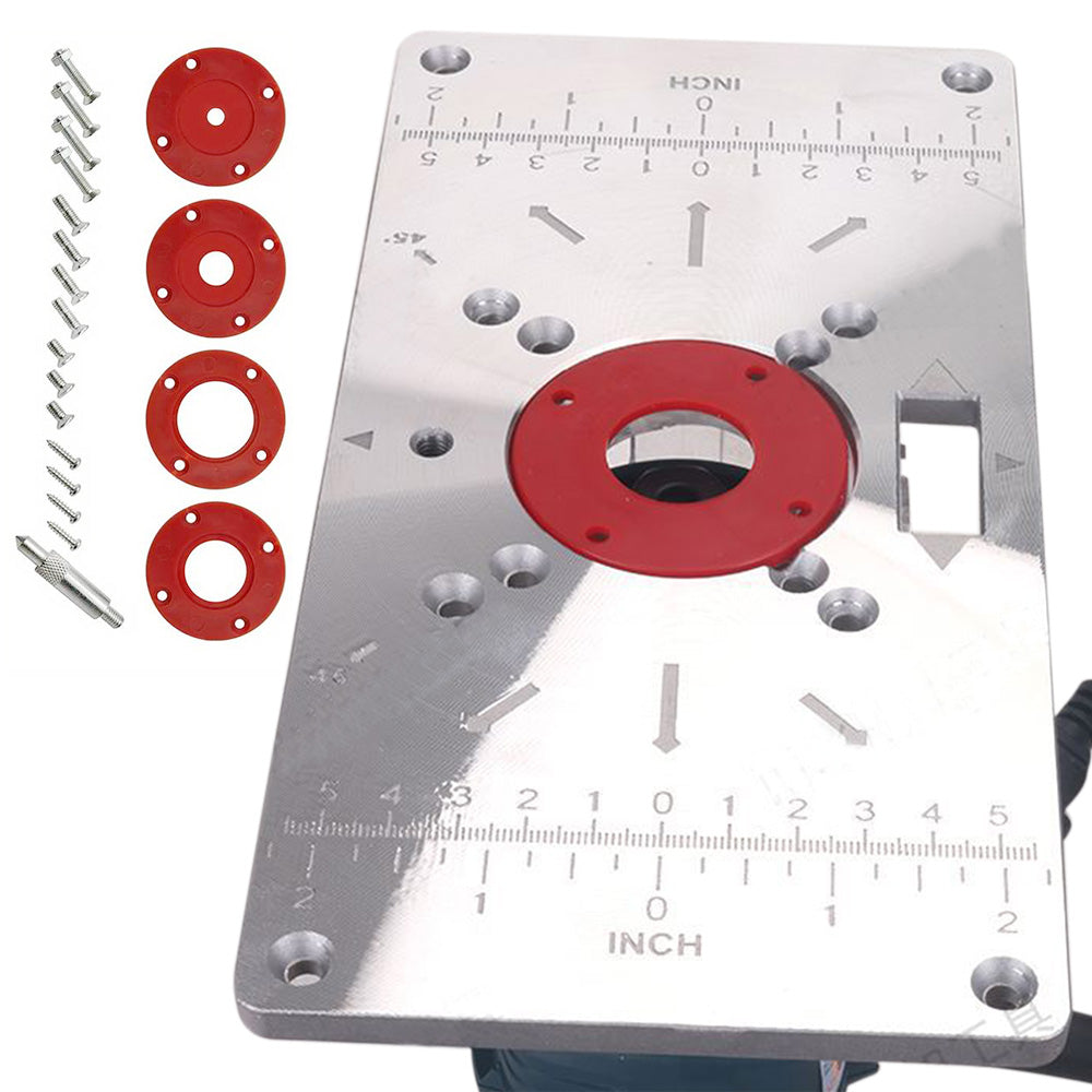 Universal Router Mounting Plate Aluminum Insert Plate for Woodworking Tools