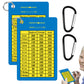 2PCS Golf Club Range Chart Card Golf Club Distance Card Golf Score Cards