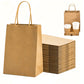 50 Pack Brown Kraft Paper Gift Shopping Bags with Handles for DIY
