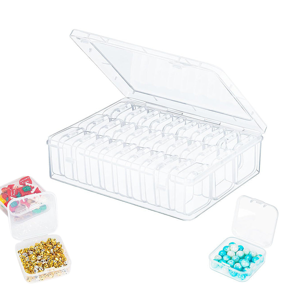 Plastic Bead Organizer Box for DIY Jewelry and Nail Craft Storage