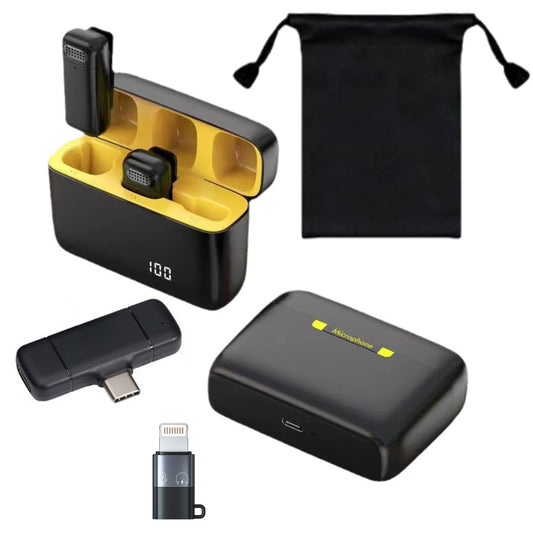 Type-C 2.4G Wireless Lavalier Microphone with Charging Case
