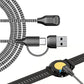2 in 1 Charging Cable for Garmin Fenix Venu Forerunner USB A and C Ports