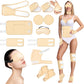 12 Pack Castor Oil Wrap Set for Eye Neck Waist Chest Hands and Feet