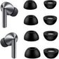 8 Pcs Memory Foam Ear Tips for Samsung Galaxy Buds 4 Pro Black
