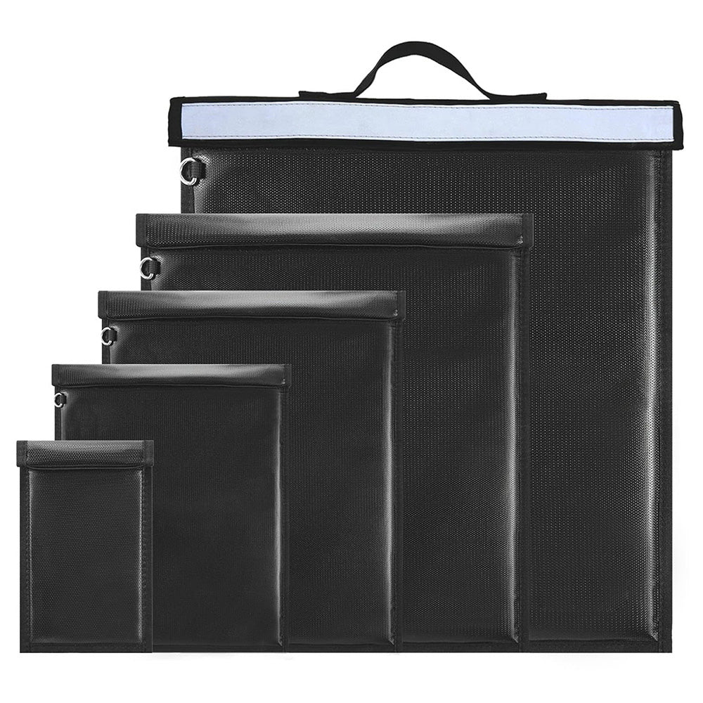 5Pcs Heat-Resistant Faraday Bags EMP Signal Shielding for Cell Phone Laptops Car Keys