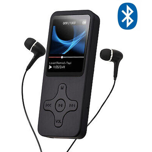 1.8Inch Bluetooth Music Player MP4/MP3 HiFi Lossless Sport FM Radio Recorder