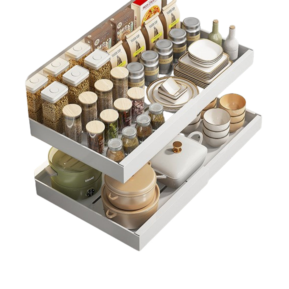 Expandable Slide-Out Cabinet Pantry Shelves Storage
