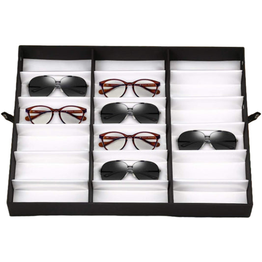18 Grid Eye Glasses Case Eyewear Sunglasses Display Storage Box Eyewear Stand Display Case