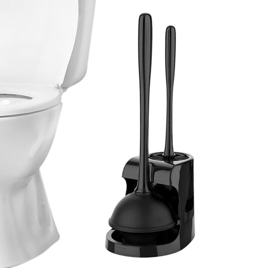 2 in 1 Toilet Plunger and Brush Set Extended Handle Plunger Bathroom Accessories