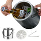 2L Ice Bucket with Tong and Lid Insulated Double Walled Stainless Steel Cooler with Strainer