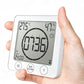 Digital Shower Clock Hygrometer Indoor Thermometer with Timer for Bathroom Kitchen