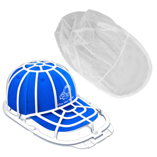 2Pcs Baseball Cap Washer Cage with Mesh Bag for Washing Machine
