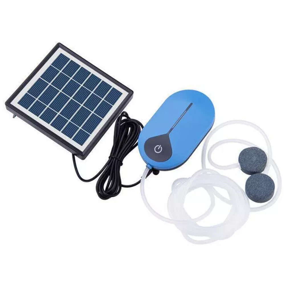 Auto Day and Night Solar Powered USB Oxygenator Air Pump Oxygenator for Fish Pond Pool