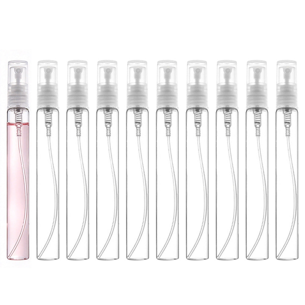 10 Pack 10ml Glass Perfume Atomizer Pump Cosmetic Spray Bottles