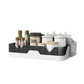 Wall Mount Kitchen Bathroom No Drilling Double Layer Shower Shelf