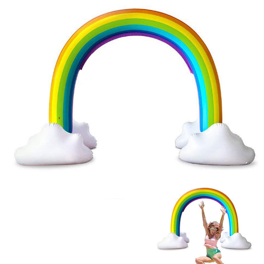 Inflatable Rainbow Sprinkler Extra Large Outdoor Water Toy