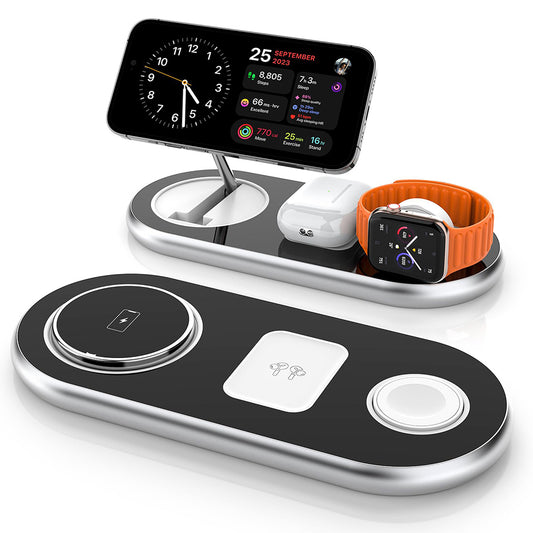 3 in 1 Wireless Charging Station For Apple Devices Magsecurity Wireless Charger Station