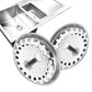 2 Pack Kitchen Sink Strainer Drain Stopper Baskets with Rubber Seals