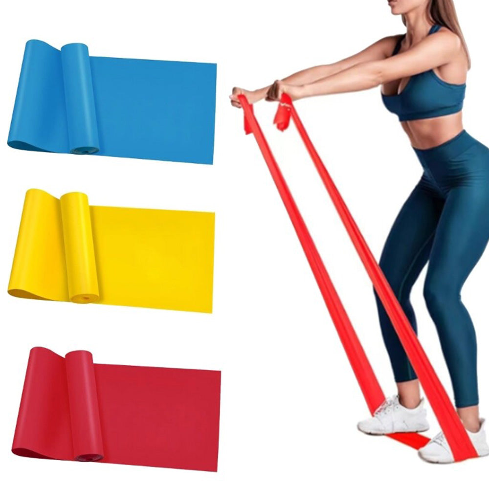 3-Pack Resistance Bands Heavy Stretch Exercise Fitness Gym Crossfit Yoga Workout