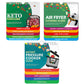 Cooking Cheat Sheets Set Air Fryer Pressure Cooker Keto Guide Fridge Calendar