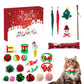 24PCS Cat Christmas Advent Calendar Xmas Gift For Kitten Interactive Toys