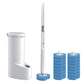 Disposable Toilet Brush Bathroom Bowl Cleaning Set with Replaceable Heads