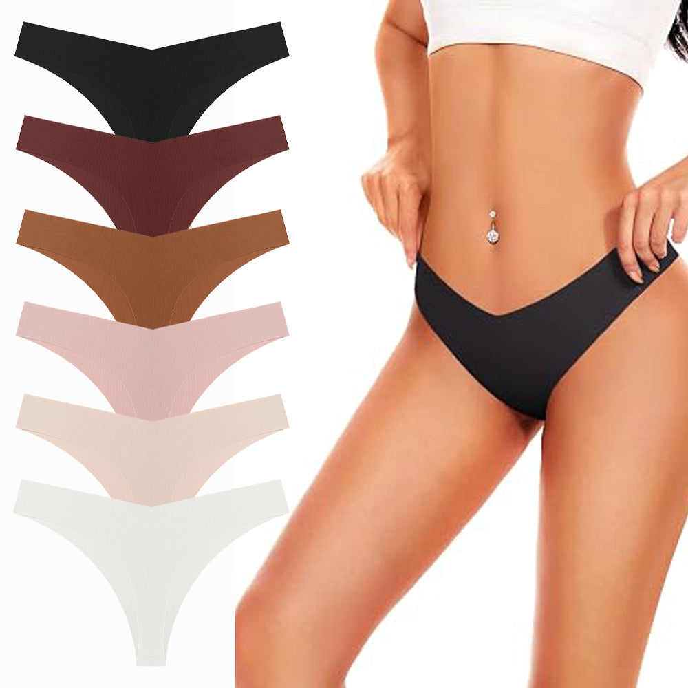 6 Pack Seamless Underwear for Women Smooth Cooling Fabric Breathable Briefs