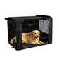 Breathable Oxford Fabric Dog Crate Cover with Front and Side Zipper Doors