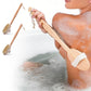2 Pieces Long Handle Back Shower Brush with Detachable Hand Strap