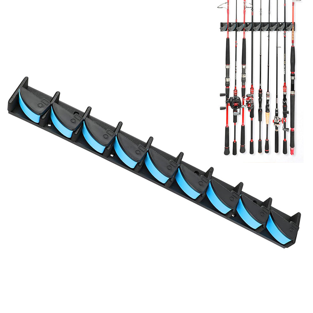 Fishing Pole Holder Holds Up to 9 Rods or Combos for Rods of Diameter 3 to 19mm